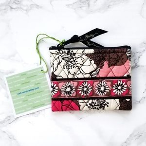 Vera Bradley Coin Purse Mocha Rouge